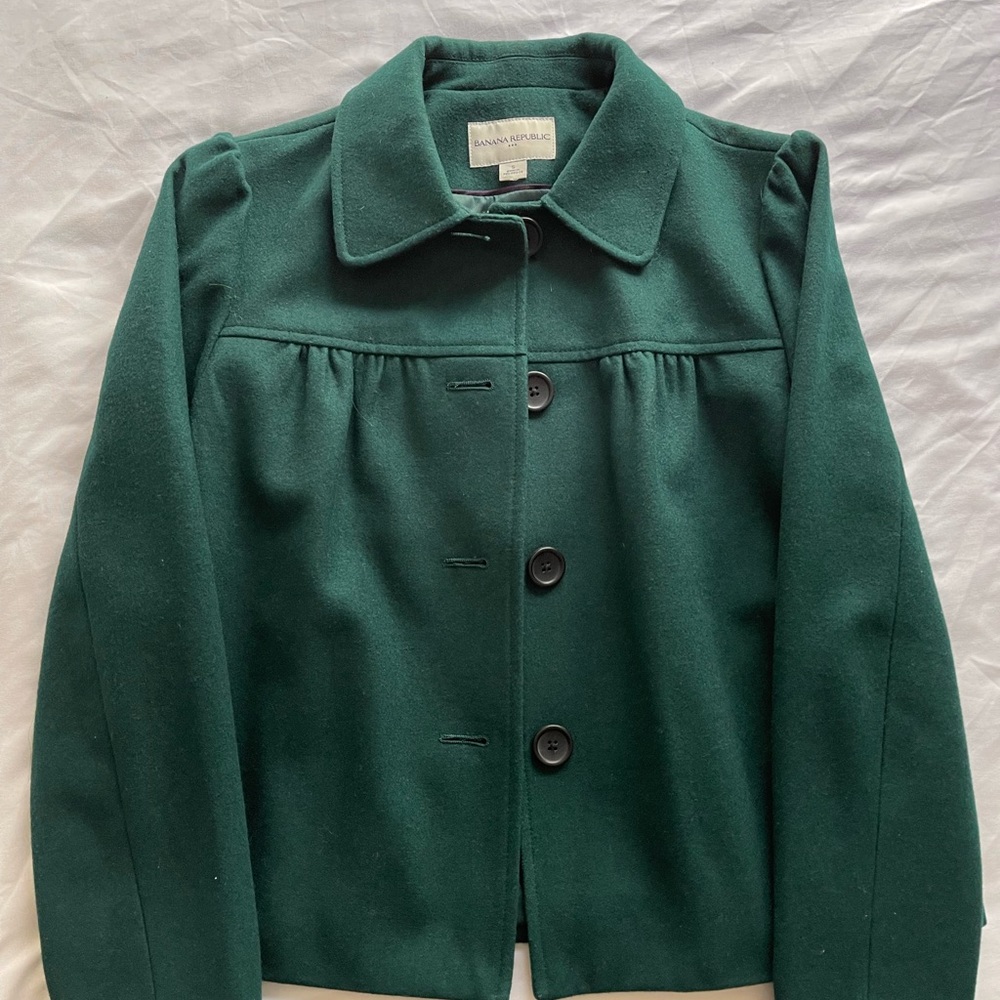 Banana Republic Green Jacket, Size Small